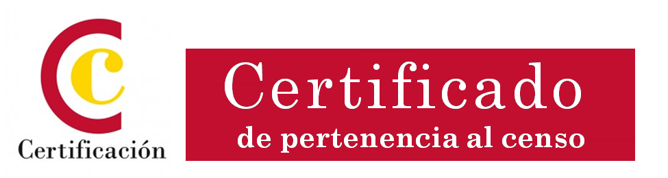 Logo Certificado de pertenencia al censo empresarial
