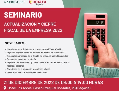 Seminario Actualización y Cierre Fiscal para la Empresa 2022 con Garrigues
