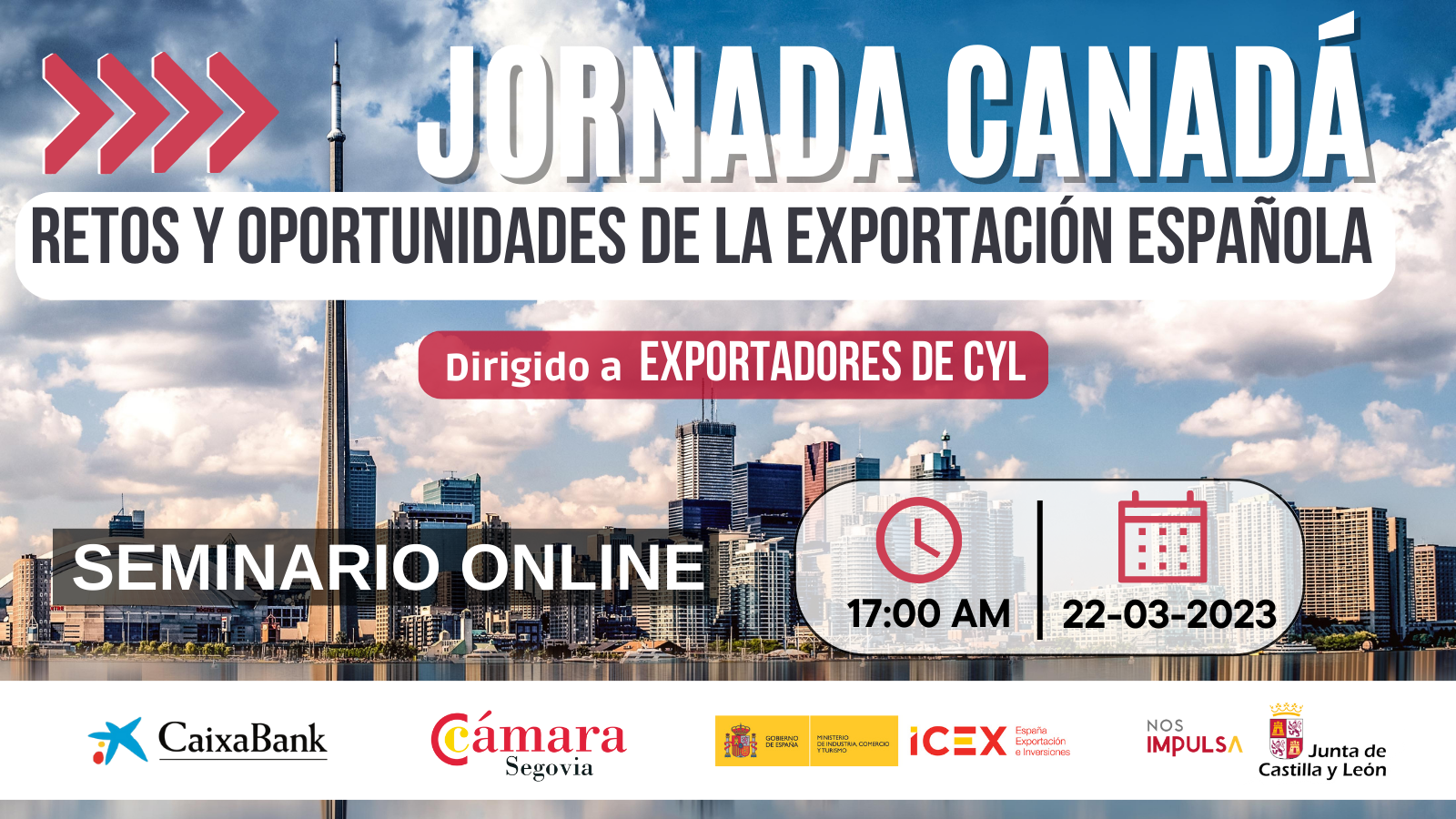 Cámara de Segovia jornada online exportar a Canadá
